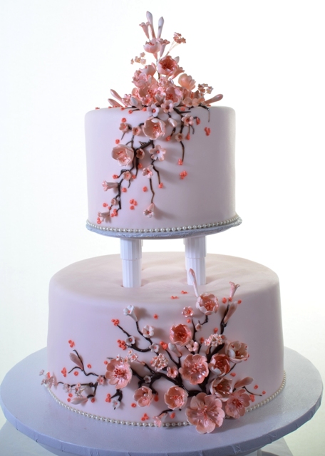 1352 - Cherry Blossoms | Wedding Cakes | Fresh Bakery | Pastry Palace ...