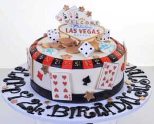 Las Vegas Birthday Cake