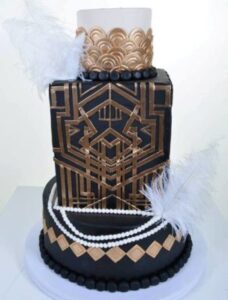 #1967 – Black and Gold Art Deco