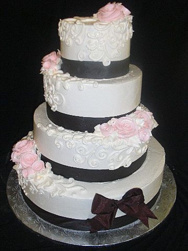 W307 – Roses & Bows in Brown & Pink