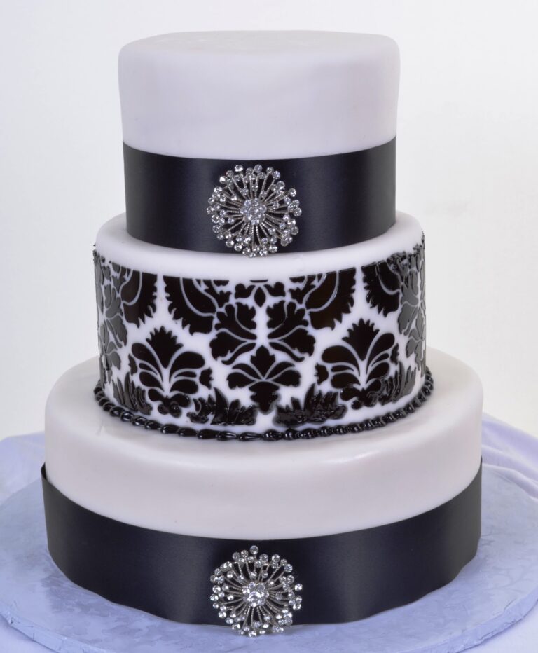 9 – Three Tier Damask