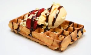 Strawberry Ice Cream Waffle